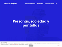 Tablet Screenshot of patriciasalgado.com